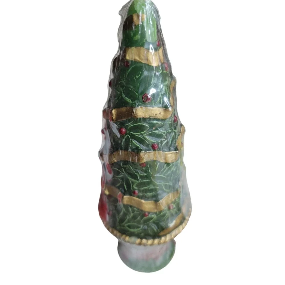 Big Christmas Candle Lot 9 New Santa Nutcracker Poinsettia Topiary Mrs. Claus